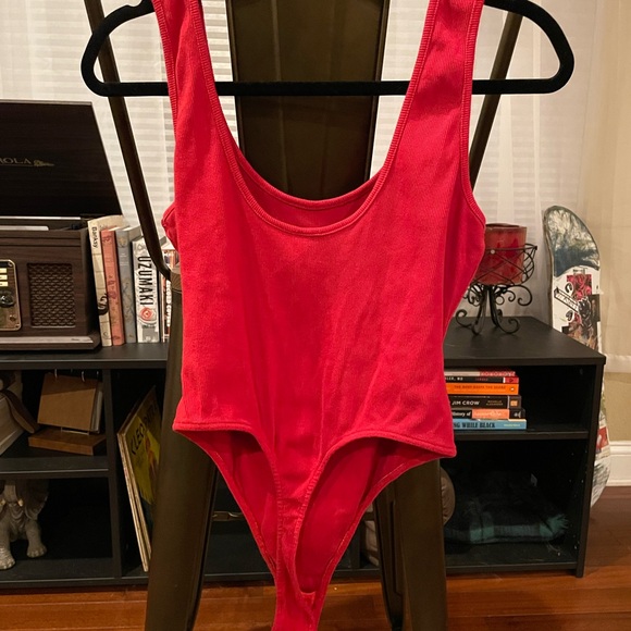TeeZees Red Thong Bodysuit XL - Picture 3 of 3